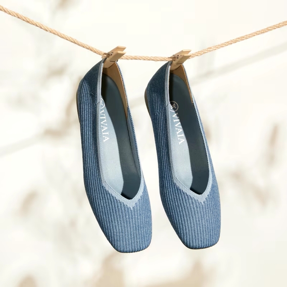 Vivaia Margot 1.0 Square-Toe V-Flats - sz 39 EU - Picture 1 of 16